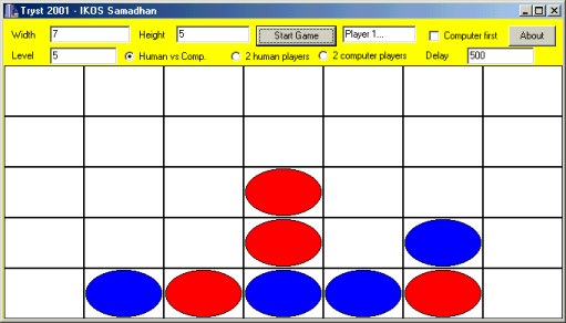 Connect 4 game board