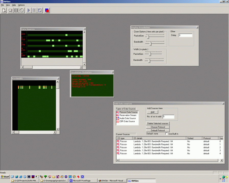VSAT network MAC simulator